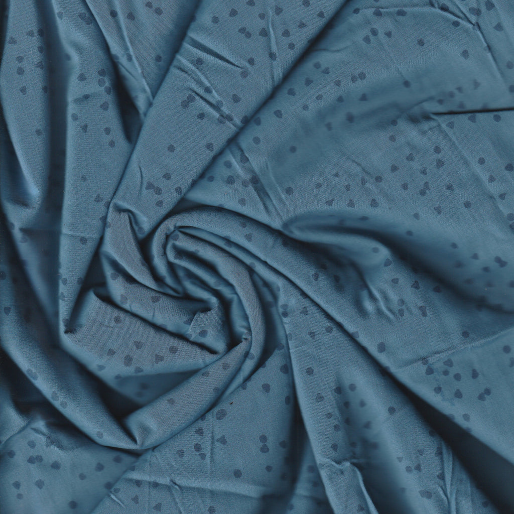 Natural Dyed Cambric Fabric | Indigo Blue | 2.5 Meters