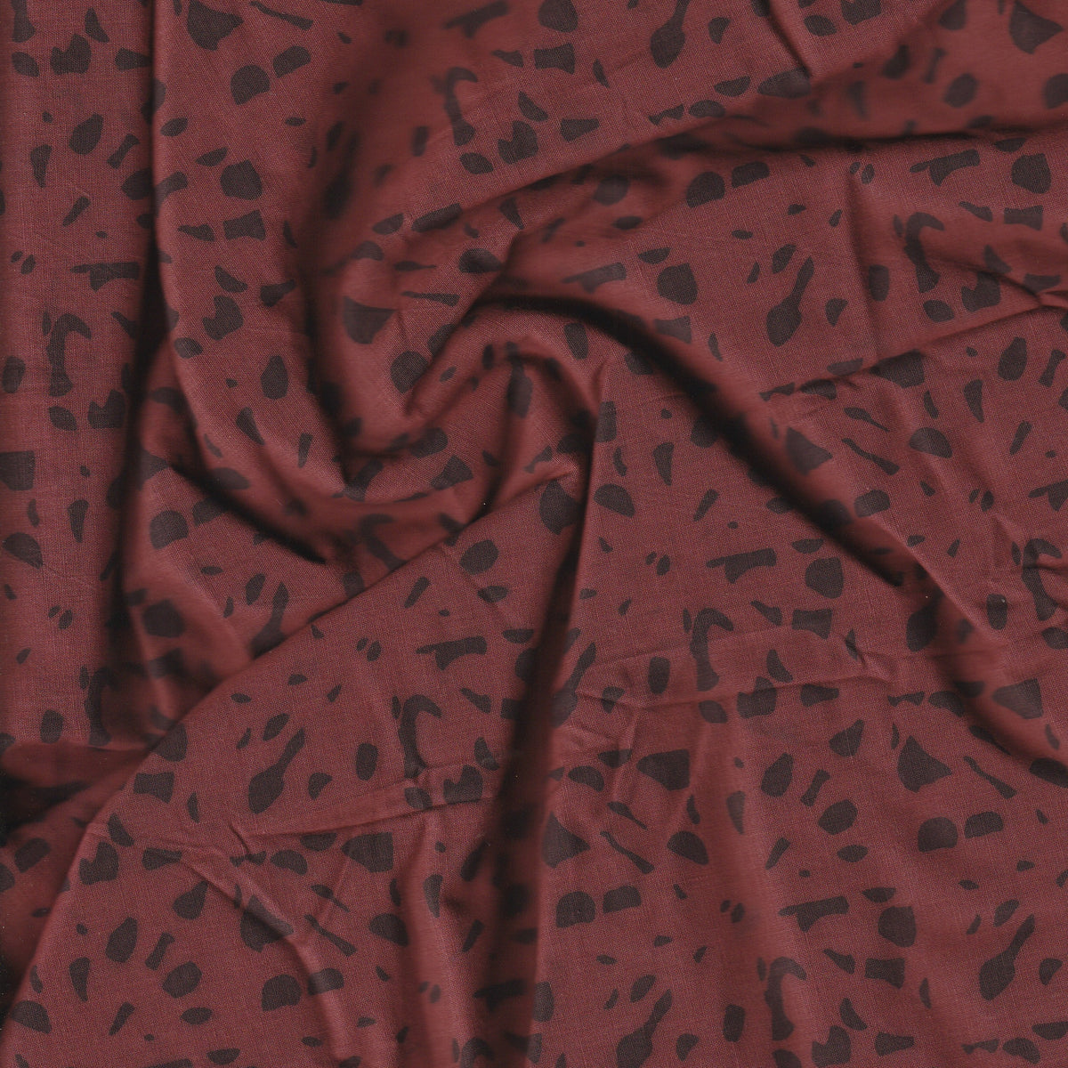 Natural Dyed Cambric Fabric | Madder Brick | 3.5 Meters