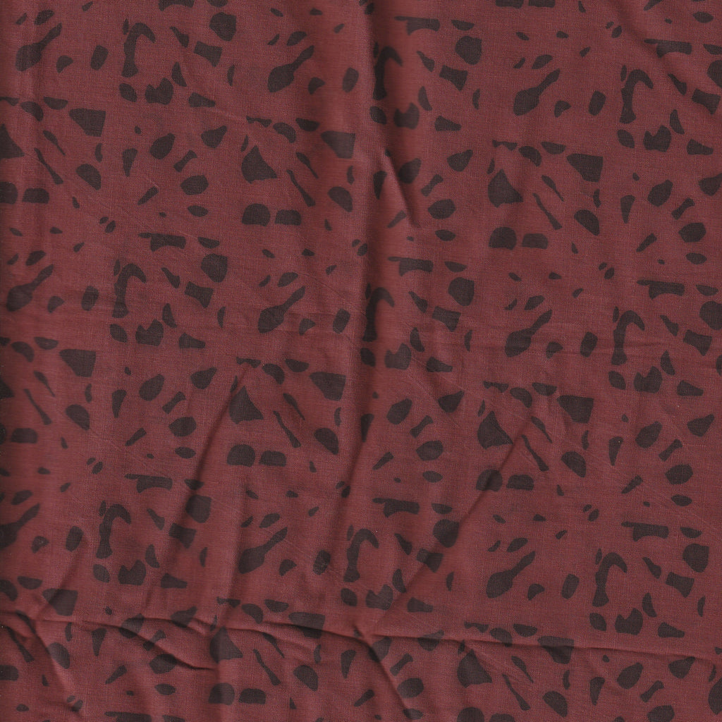 Natural Dyed Cambric Fabric | Madder Brick | 3.5 Meters