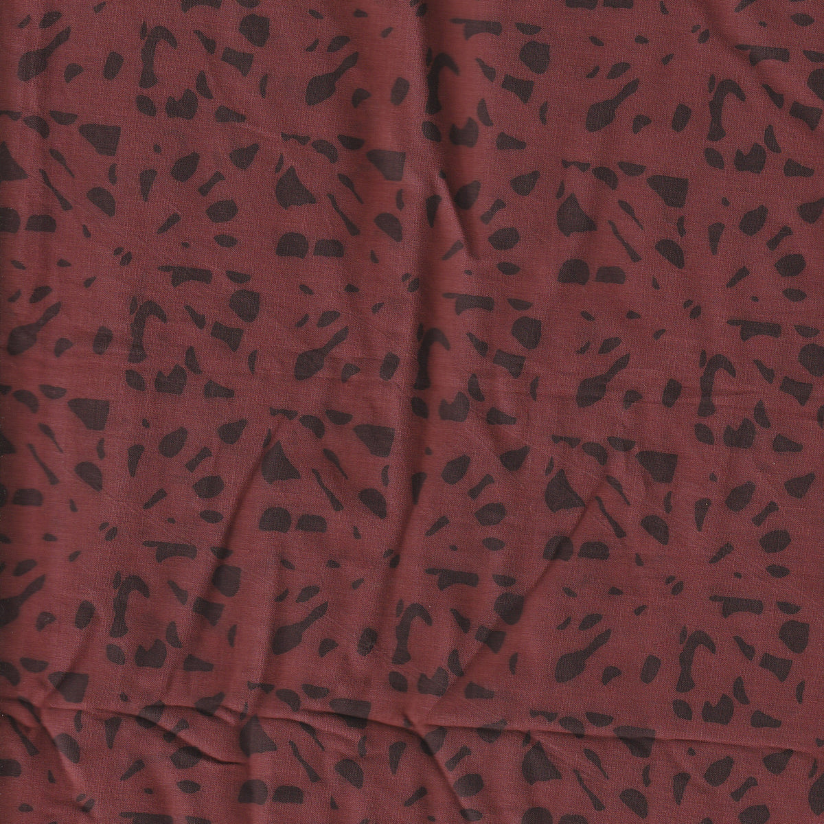 Natural Dyed Cambric Fabric | Madder Brick | 3.5 Meters