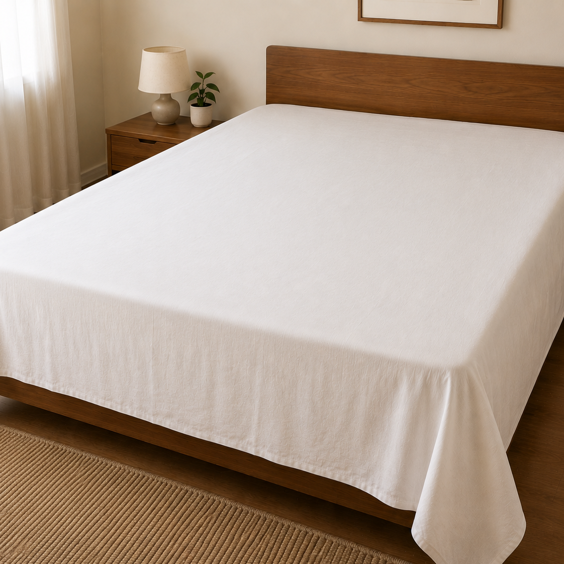 Herbal Treated Plain Bedsheet