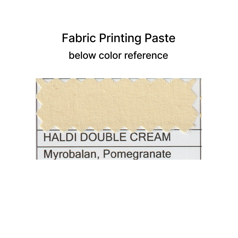 Haldi Double Cream | Fabric Printing Paste | 50 ML | 500 ML | Truetone Ink