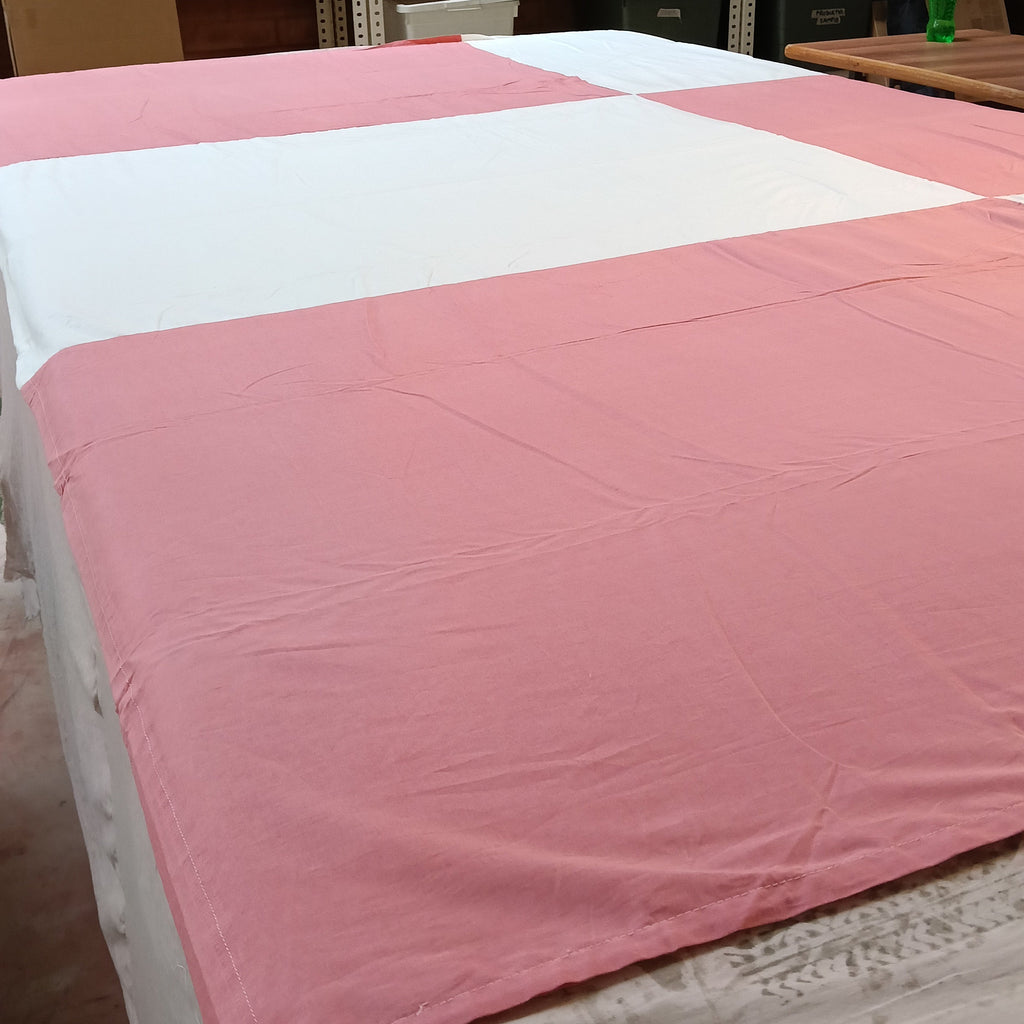 Natural Dyed Bedsheet - Rose Pink