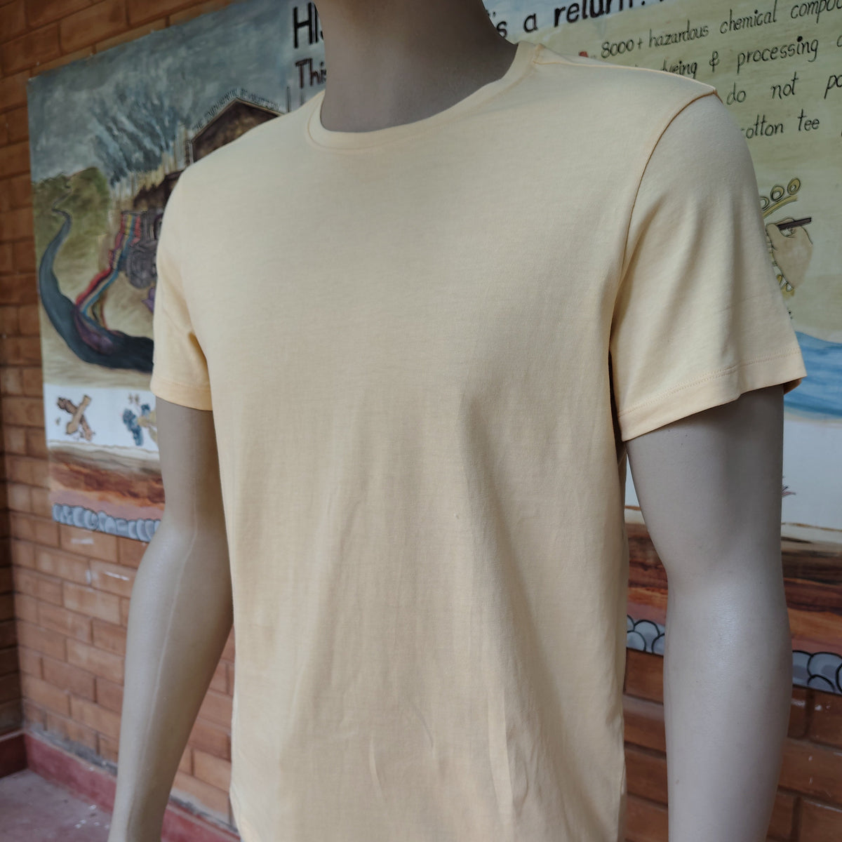 Natrually Dyed T-Shirt | Haldi Yellow | Size: M