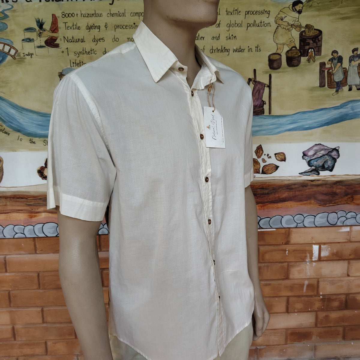 Organic Treated Shirt | Hand Painted | Size: M