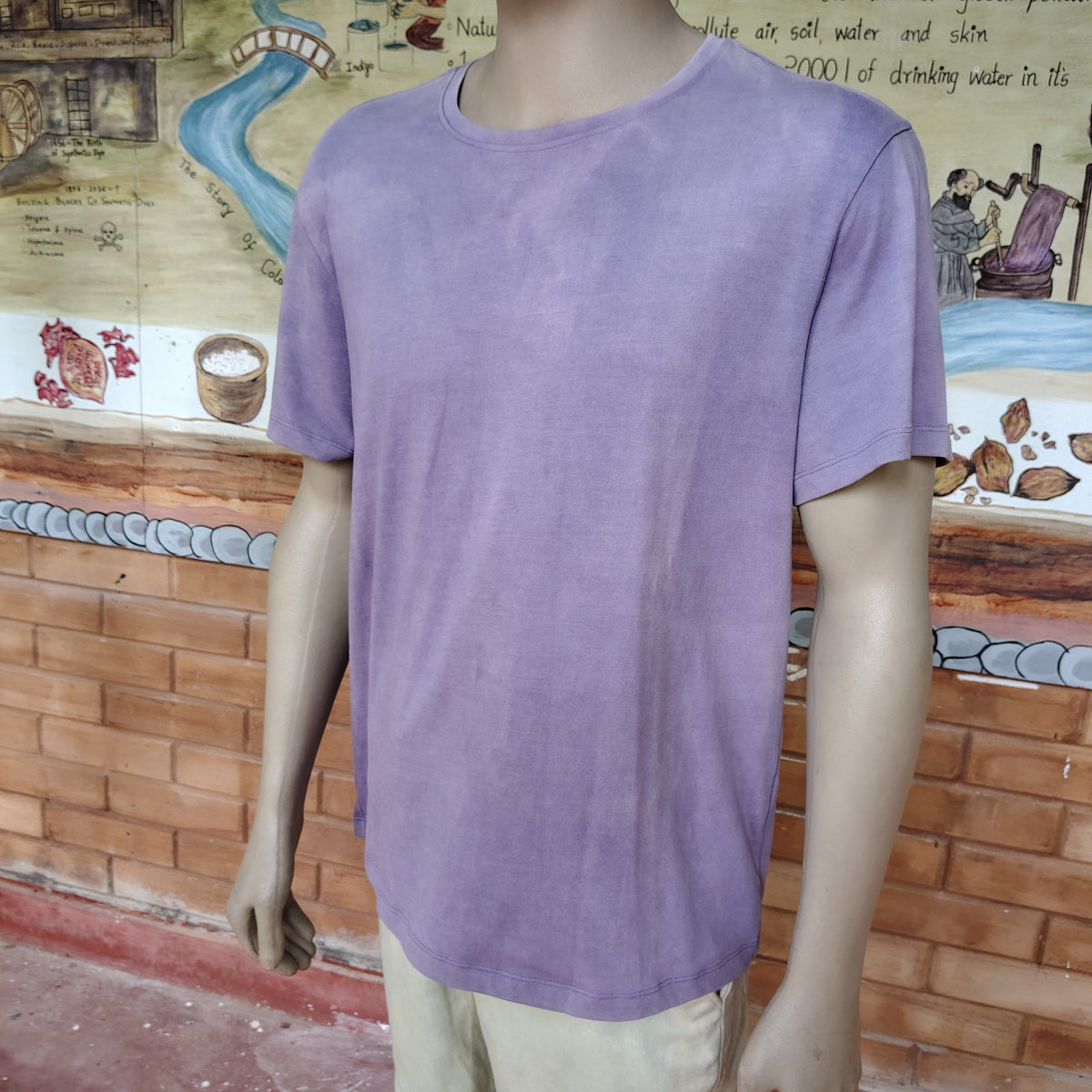 Natrually Dyed T-Shirt | Lavender Lilac | Size: XL