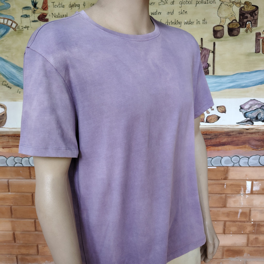 Natrually Dyed T-Shirt | Lavender Lilac | Size: XL