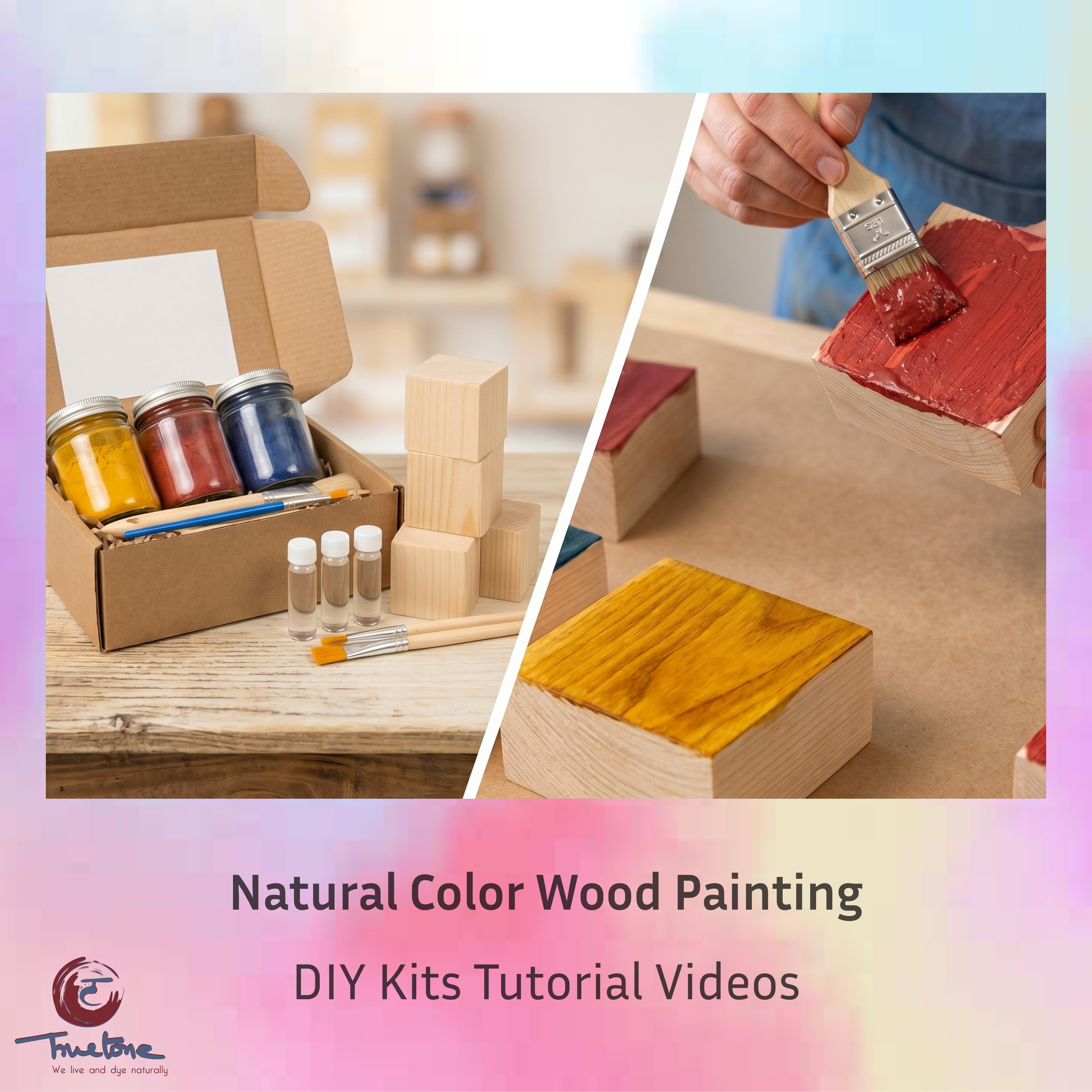 DIY Kit Tutorial Video: Natural Colors Wood Painting
