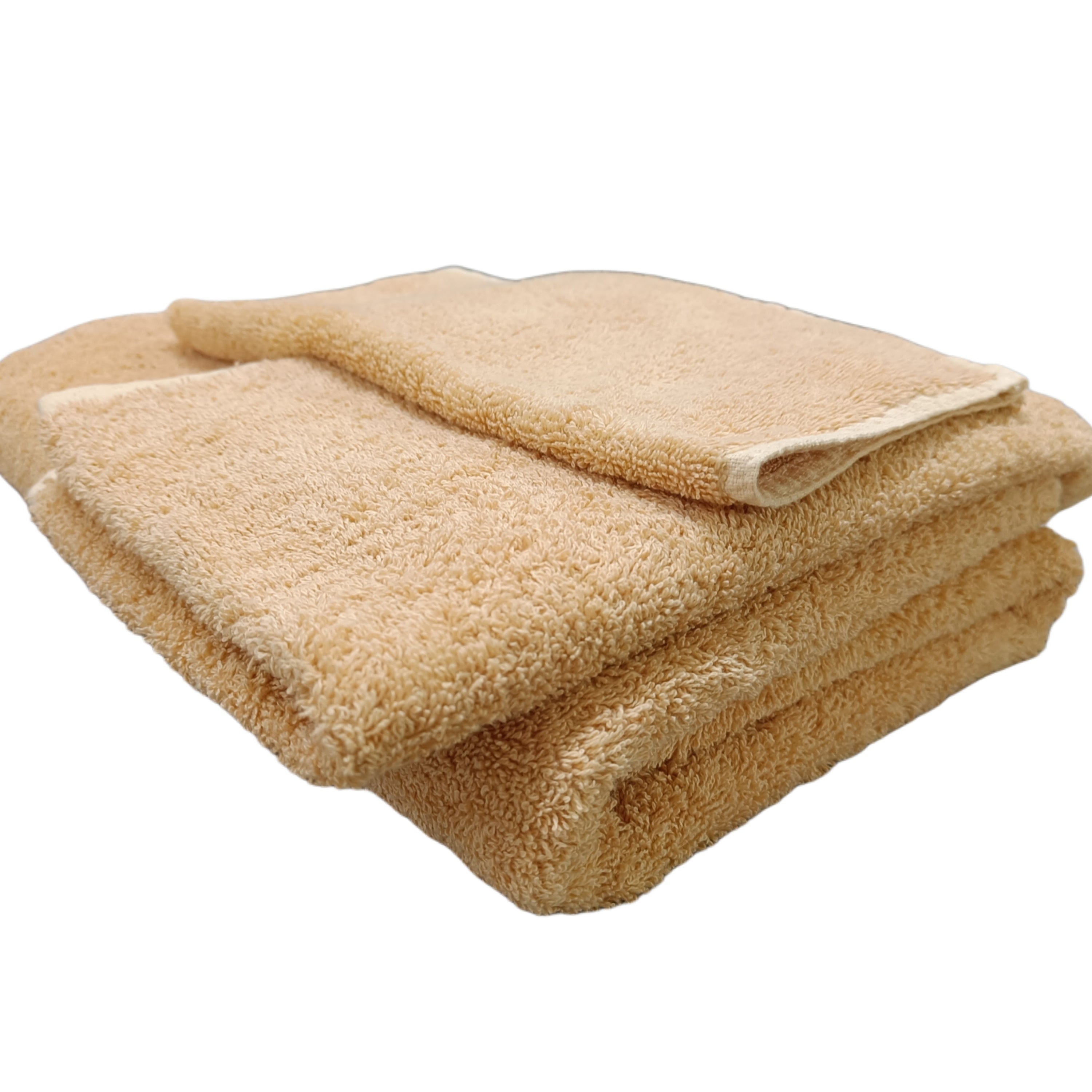 Natrually Dyed Towel Set - Pale Apricot