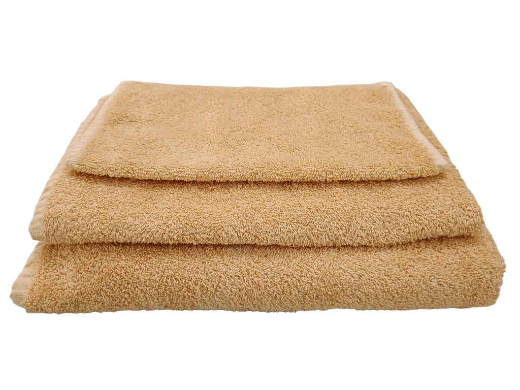 Natrually Dyed Towel Set - Pale Apricot
