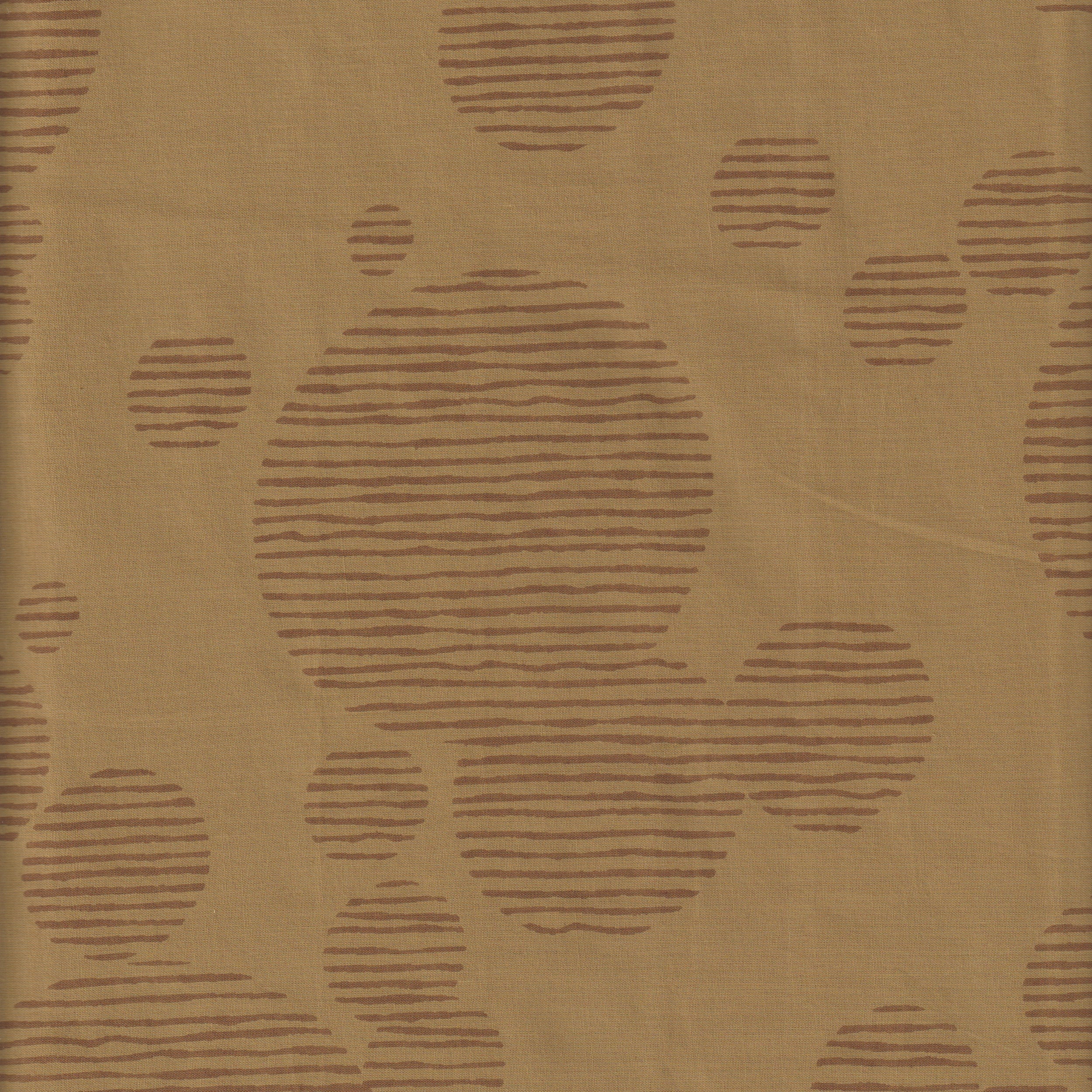 Organic Cotton | Naturally Dyed Screen Printed Fabric Cut Piece | 2.5 Meters | Truetone Ink