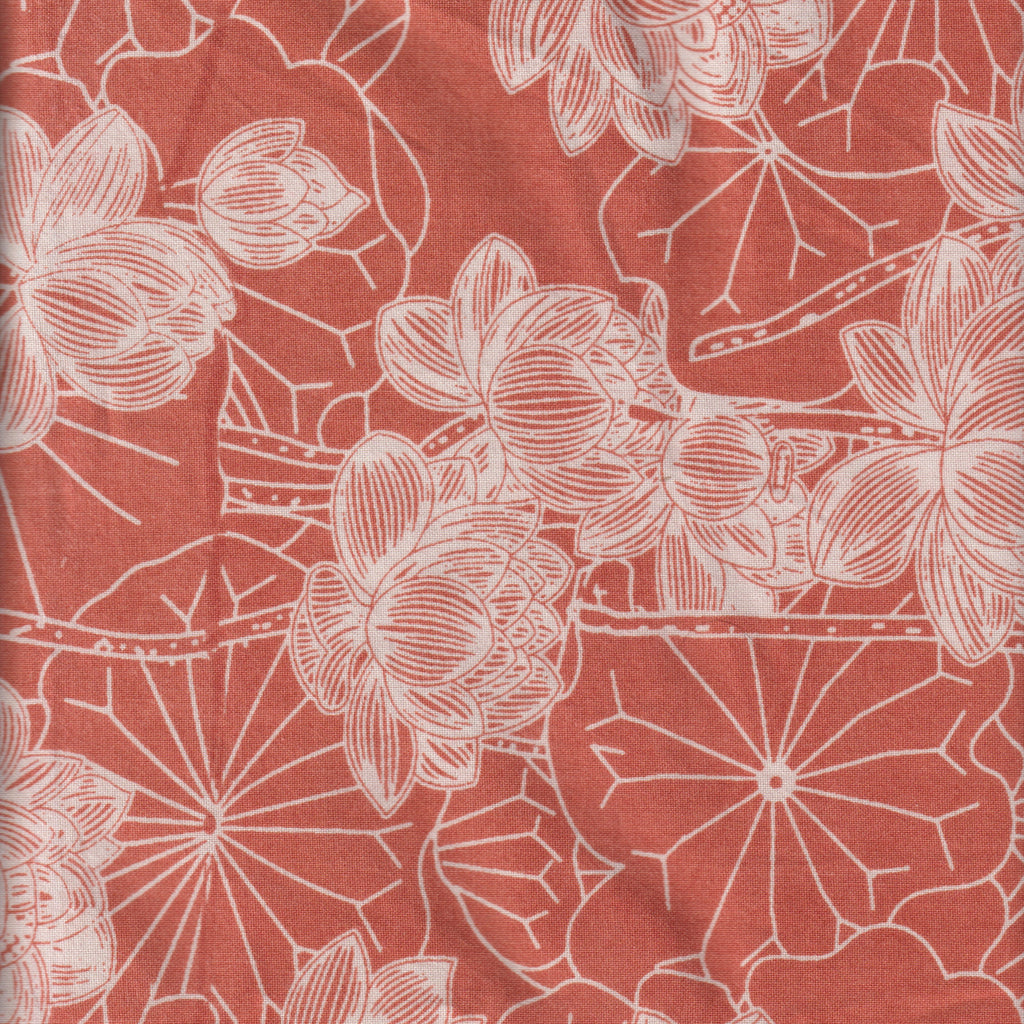 Organic Cotton | Naturally Dyed Screen Printed Fabric Cut Piece | 2.5 Meters | Truetone Ink