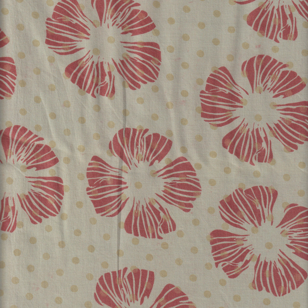 Organic Cotton | Naturally Dyed Screen Printed FabricCut Piece | 2.5 Meters | Truetone Ink