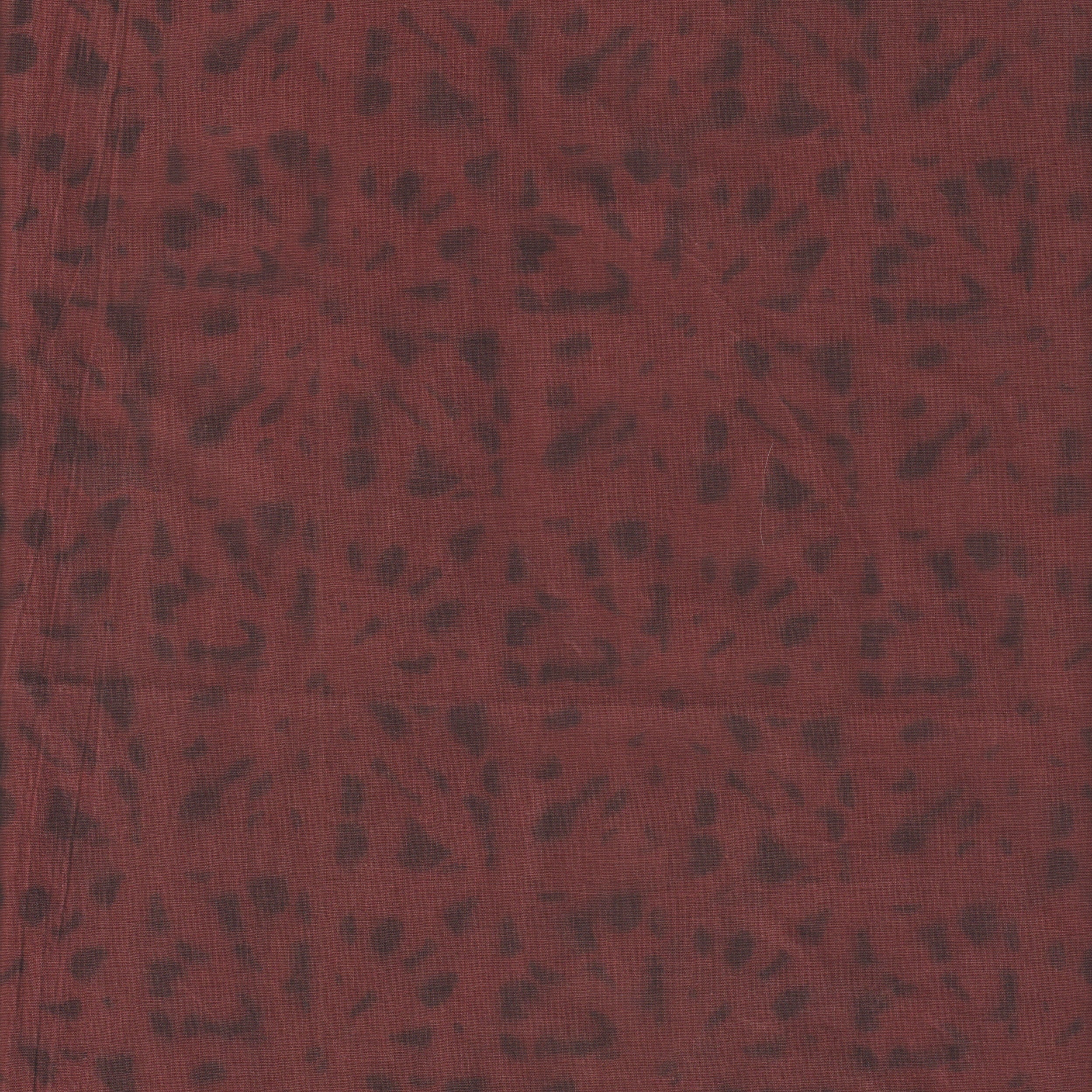 Organic Cotton | Naturally Dyed Screen Printed Fabric Cut Piece | 1.5 Meters | Truetone Ink