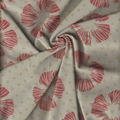 Organic Cotton | Naturally Dyed Screen Printed FabricCut Piece | 2.5 Meters | Truetone Ink