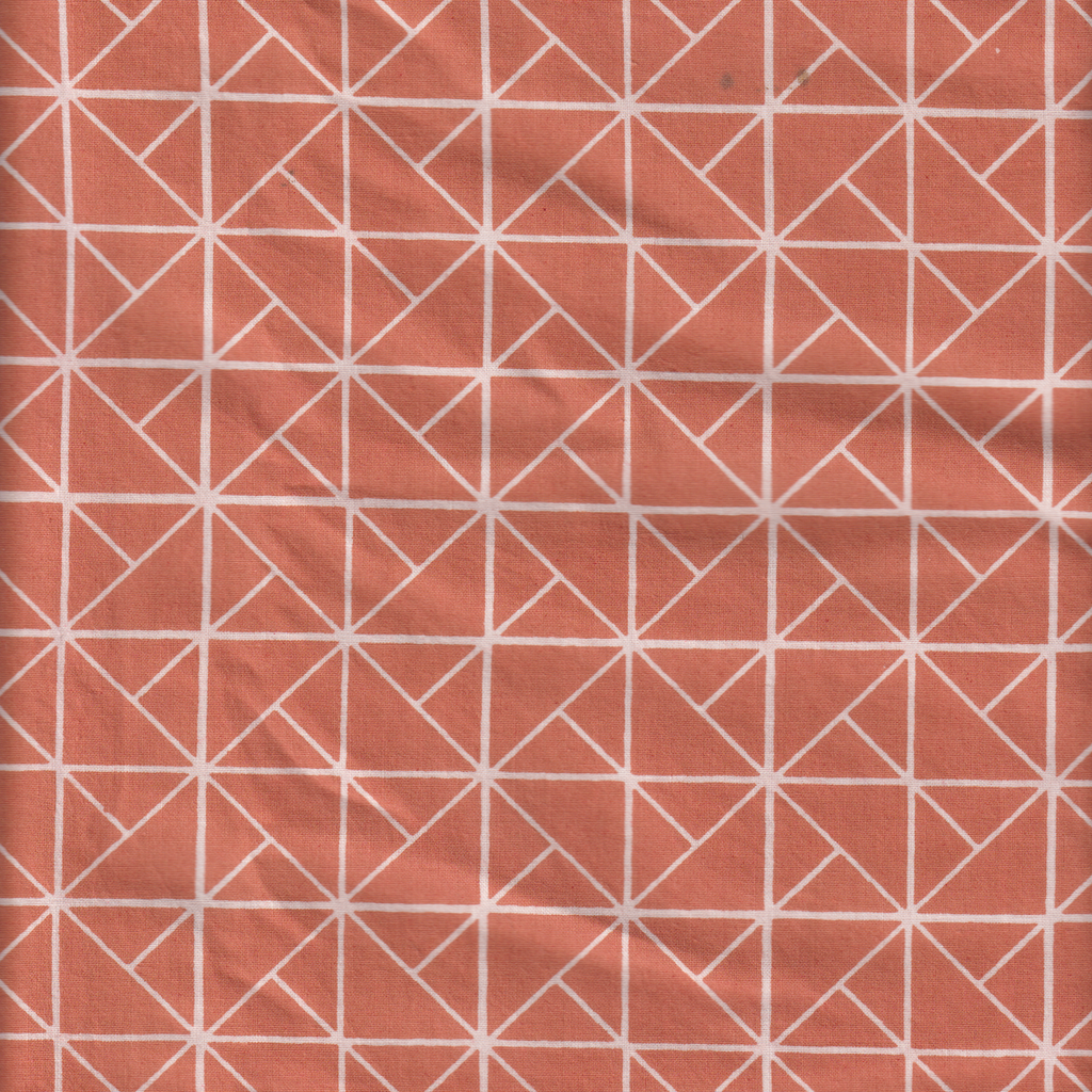 Organic Cotton | Naturally Dyed Screen Printed Fabric Cut Piece | 4 Meters | Truetone Ink
