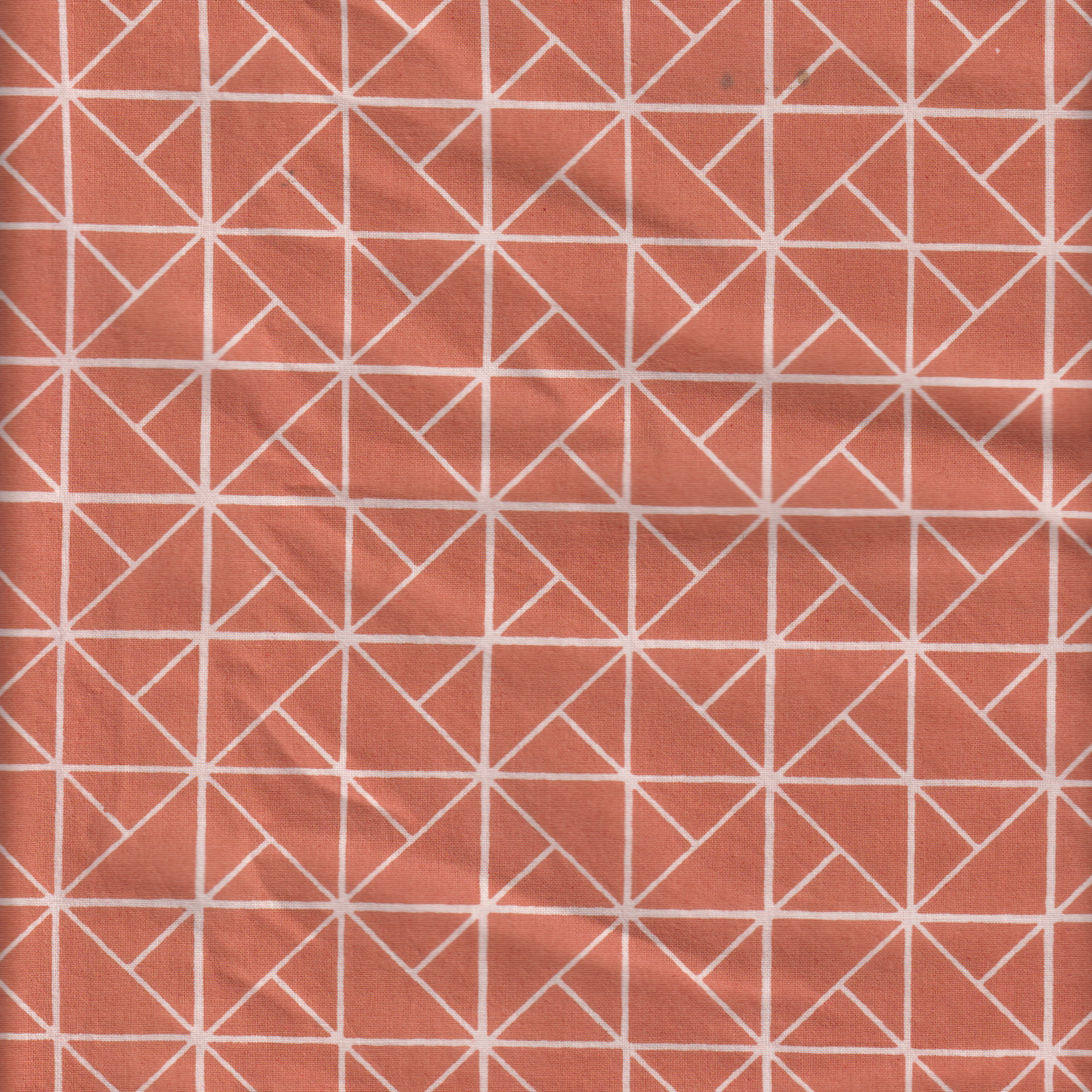 Organic Cotton | Naturally Dyed Screen Printed Fabric Cut Piece | 4 Meters | Truetone Ink