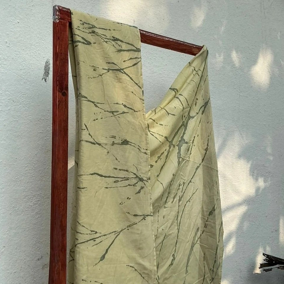 Natural Dyed Saree | Abstract | Truetone Ink