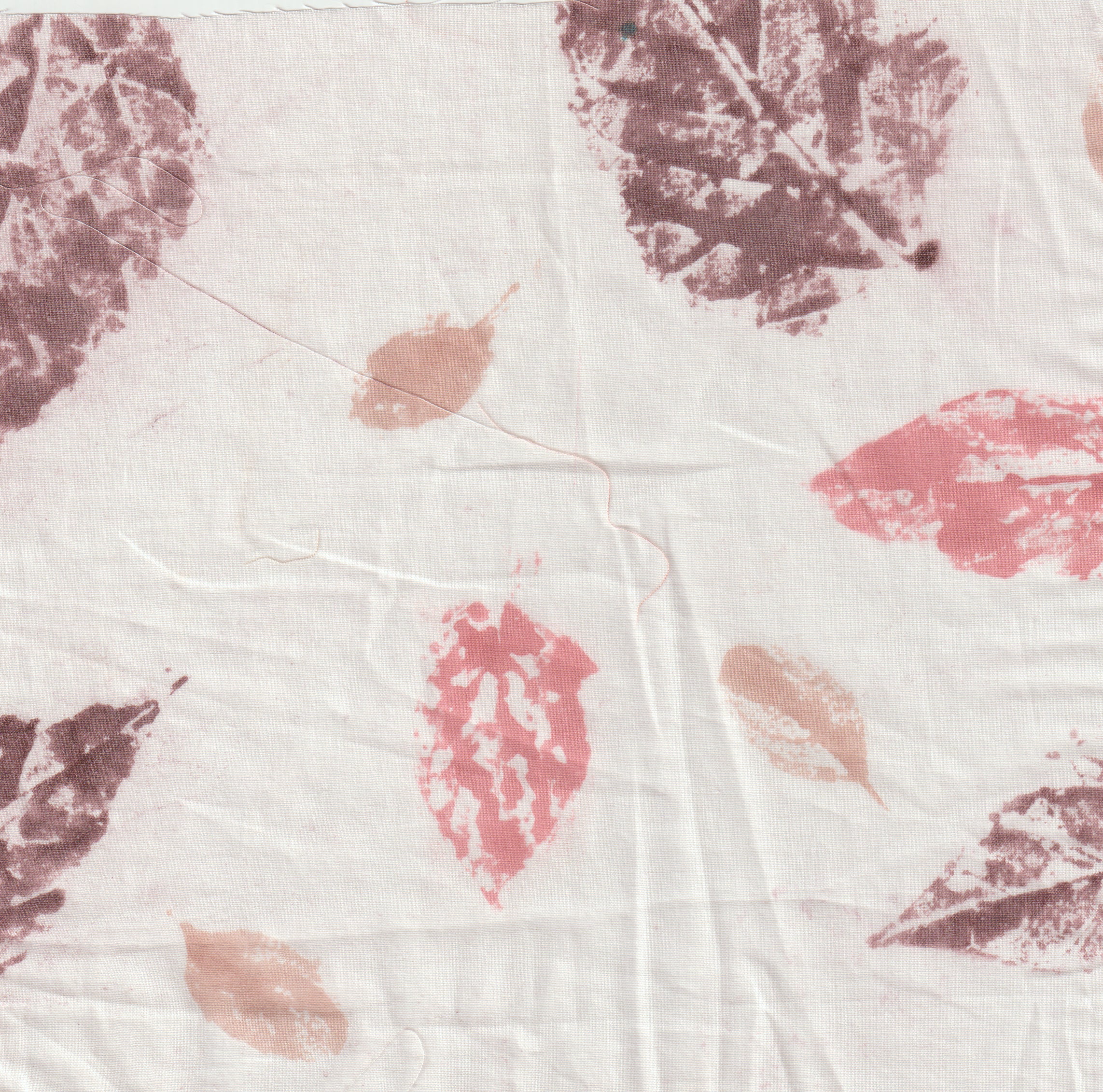 Swatch Set | Eco stamped samples | Organic Cotton | With natural Dye Paste